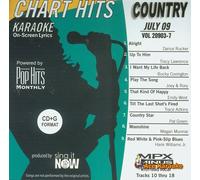 Pop Hits Monthly Country Karaoke Music CDG - July 2009