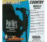 Pop Hits Monthly Country Karaoke Music CDG - March 2007