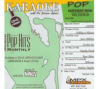 Pop Hits Monthly Pop Karaoke Music CDG - January 2012
