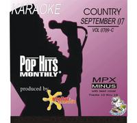 Pop Hits Monthly September 2007 Country Karaoke CD+G Stellar Records