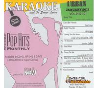 Pop Hits Monthly Urban Karaoke Music CDG - January 2011