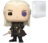 POP House of Dragon - Aemond Targaryen Glow-in-The-Dark Chase Funko Vinyl Figure (Bundled with Compatible Box Protector Case), Multicolor, 3.75 inches