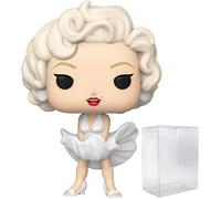POP Icons: Marilyn Monroe [White Dress] Funko Pop! Vinyl Figure (Bundled with Compatible Pop Box Protector Case), 3.75 inches