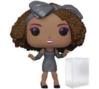 POP Icons: Whitney [Houston] - How Will I Know Funko Rocks Vinyl Figure (Bundled with Compatible Box Protector Case), Multicolor, 3.75 inches