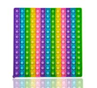 Pop It 2-in-1 Multiplication and Addition Learning Board for Kids - Double Sided, Sensory Maths Toy, Times Tables 12x12, Educational Silicone Game for Ages 5-11