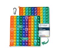 Pop It 2-in-1 Multiplication Board and Hundred Chart | Montessori Learning Game for Times Tables | XXL Pop It Fidget Toy (Multicolor)