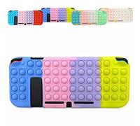 Pop it case for Nintendo switch lite, Cover for Nintendo Switch, Push Pop Pop Bubble Sensory Fidget Toy Silicone Protective Case for Switch, Wear-resistant, Non-slip