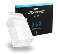 POP JUNKIE Pop Protectors - 0.7mm Ultra-Premium Box Protector Case with UV + IR Filtering - Compatible with 4-Inch Boxed Funko Figures - SYSTEM ZERO (5 Pack)