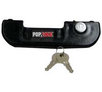 POP & Lock - Manual Tailgate Lock for Toyota Tacoma, Fits 1995 to 2004 Models, Anti Theft, Truck Tailgate Lock Replacement, Easy to Install, Made in The USA (Color Black, PL5100, Standard Lock)