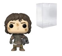 POP! Lord of The Rings - Frodo with Orc Helmet #1565 Exclusive Bundled with Compatible Box Protector Case, C1565