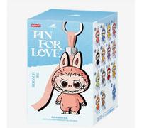 Pop Mart Blind Box Vinyl Plush Doll Pendant - The Monsters Mini Labubu Pin For Love Series Model N-Z (Single)