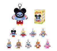 POP MART Disney Stitch Adventure Series Vinyl Plush Pendant, Lilo and Stitch Bag Charm Keychain, Cute Plush Toy Gift for Girls Women Adults, Pack of 1