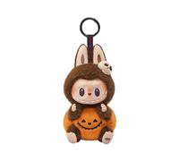 Pop Mart Happy Halloween Party Series - Labubu Sitting Pumpkin Vinyl Plush Pendant - Single Box