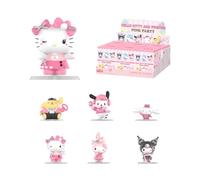 POP MART Hello Kitty and Friends Pink Party Series Blind Box Figure, Sanrio Collectible Mystery Toy, Cute Vinyl Figurine, Gift for Girls Women Adults, Blind Box, Pack of 1