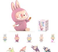 POP MART LABUBU THE Monsters Lazy Yoga Series Figures, The Monsters Blind Box Figures, Random Design Action Figures Collectible Toys Home Decorations, Holiday Birthday Gifts for Boys and Girls, Single