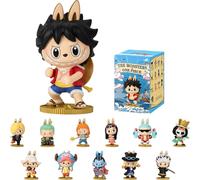 POP MART LABUBU THE MONSTERS × One Piece Series Figures Blind Box Figures, Random Design Action Figures Collectible Toys Home Decorations, Holiday Birthday Gifts for Girls and Boys, Single Box