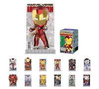 POP MART Marvel Iron Man A Journey Through Armors Series Blind Box Figure, Avengers Collectible Mystery Toy, Tony Stark Vinyl Figurine, Gift for Marvel Fans Boys Men, Blind Box, Pack of 1