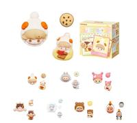 POP MART POP BEAN Fluffy and Cozy Series Decorative Charm Blind Box, Cute Bag Keychain Accessory, Mystery Charm Gift for Girls Women, Blind Box, Pack of 1