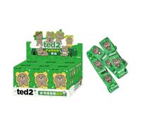 Pop Mart Ted2 Teddy Bear Action Plush Pendant Sealed Case (6 Blind Boxes) + Bib and Brace Special Bonus PPMT-2503-0035-831878952 F