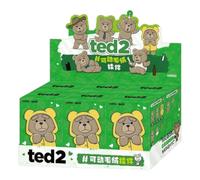 Pop Mart Ted2 Teddy Bear Action Plush Pendant Sealed Case (6 Blind Boxes) PPMT-2503-0035-825285745 F