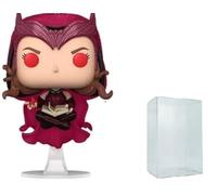 Pop Marvel: Doctor Strange Multiverse of Madness - Scarlet Witch Glow-in-The-Dark Pop Vinyl Figure - Entertainment Earth Exclusive (Bundled with Ecotek Protector Case)