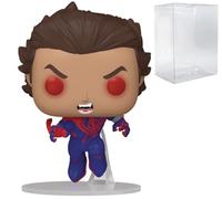 POP Marvel: Spider-Man: Across The Spider-Verse - Unmasked Spider- Man 2099 Funko Vinyl Figure (Bundled with Compatible Box Protector Case), Multicolor, 3.75 inches