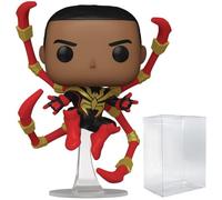 POP Marvel: Spider-Man Comics - Miles Morales Iron Spider Limited Edition Chase Funko Vinyl Figure (Bundled with Compatible Box Protector Case), Multicolored, 3.75 inches