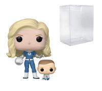 POP! Marvel - The Fantastic Four: First Steps - Invisible Woman & Franklin #1514 Bundled with Compatible Box Protector Case