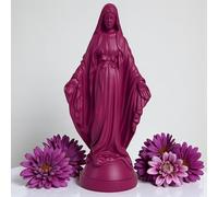 Pop Mary, modern Virgin Mary statue, collectible resin decorative figure, unique collectible gift (purple)