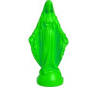 Pop Mary, Modern Virgin Mary Statue, Decorative Resin Figurine, Unique Collectible Gift (Neon Green)