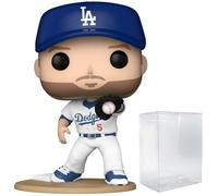POP MLB: Dodgers - Freddie Freeman Funko Vinyl Figure (Bundled with Compatible Box Protector Case), Multicolor, 3.75 inches