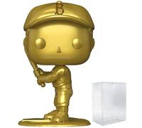 POP MLB: Legends - Jackie Robinson Limited Edition Gold Chase Funko Vinyl Figure (Bundled with Compatible Box Protector Case), Multicolor, 3.75