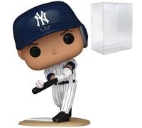 POP MLB: Yankees - Aaron Judge Funko Vinyl Figure (Bundled with Compatible Box Protector Case), Multicolor, 3.75 inches