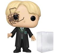 POP Movies: Harry Potter - Draco Malfoy with Whip Spider Funko Vinyl Figure (Bundled with Compatible Box Protector Case), Multicolor, 3.75 inches