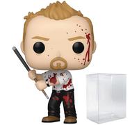 POP Movies: Shaun of The Dead - Bloody Shaun Specialty Series Chase Limited Edition Exclusive Funko Vinyl Figure (Bundled with Compatible Box Protector Case), Multicolor, 3.75 inches