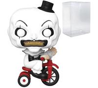 POP Movies: Terrifier - Art The Clown with Bike Funko Vinyl Figure (Bundled with Compatible Box Protector Case) Multicolor 3.75 inches