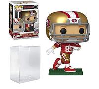 Pop NFL: George Kittle San Francisco Pop # 144 Vinyl Figure Bundled with EcoTek Pop Protector and Bonus Football Art Card