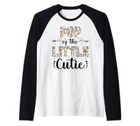 Pop of The Little Cutie Orange 1st Birthday Party Raglan Baseball Tee