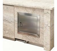Pop Out Grilling Station Access Panel, Drywall Access Door for Gas Appliance Lines Under Sink Plumbing, Stainless Steel BBQ Service Door(300x600mm(12x24in))
