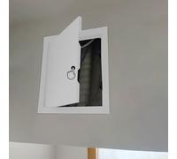 Pop Out Service Door 8x10 12x16 14x18 20x24 in, Metal Loft Attic Door for Ceiling Wall, Plumbing Inspection Hatch for Bathroom Kitchen(White,300x350mm(12x14in))