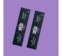 Pop Papers | 64 Unbleached King Size Rolling Papers | 24 Grape Flavoured Filter Tips | 2 Pack Bundle | Squeeze and Pop to Activate