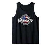 Pop-Pop Because Grandpa is for Old Guys Vintage USA Flag Tank Top