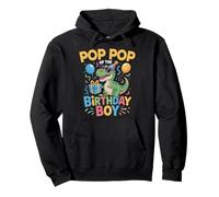 Pop Pop Of The Birthday Party Outfit Dinosaur Squad Pop Pop Pullover Hoodie