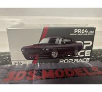 POP RACE FORD SHELBY MUSTANG GT500 DARK CHROME 1/64 COMBINE POSTAGE