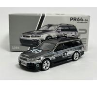 Pop Race Nissan Stagea Chrome Silver 1:64 Scale Pop Race PR640056