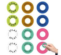 Pop Resin 2 Inch Large Squat Rack Magnetic Position Markers Power Rack Reminder Labels 12 Pack