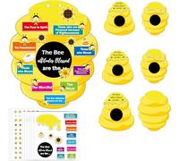 Pop Resin Bee Attitude Sign DIY Kit 24 Sets Religious VBS Beatitudes Crafts