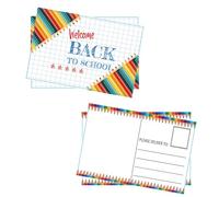 Pop Resin invites 50 PCS Happy Mail Teacher Postcards Notes Teacher Welcome Postcards 4 x 6 Inches Welcome Back To School Postcards So Excited Class Card For Students