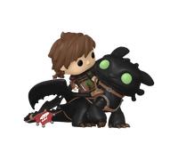 Funko Pop! Rides Deluxe: HTTYD - Hiccup With Toothless - How to Train Your Dragon - Collectable Vinyl Figure - Gift Idea - Official Merchandise - Toys for Kids & Adults - Movies Fans