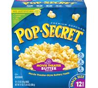 Pop Secret Microwave Popcorn Movie Theater Butter, Snack Size 12 Bags 21 oz